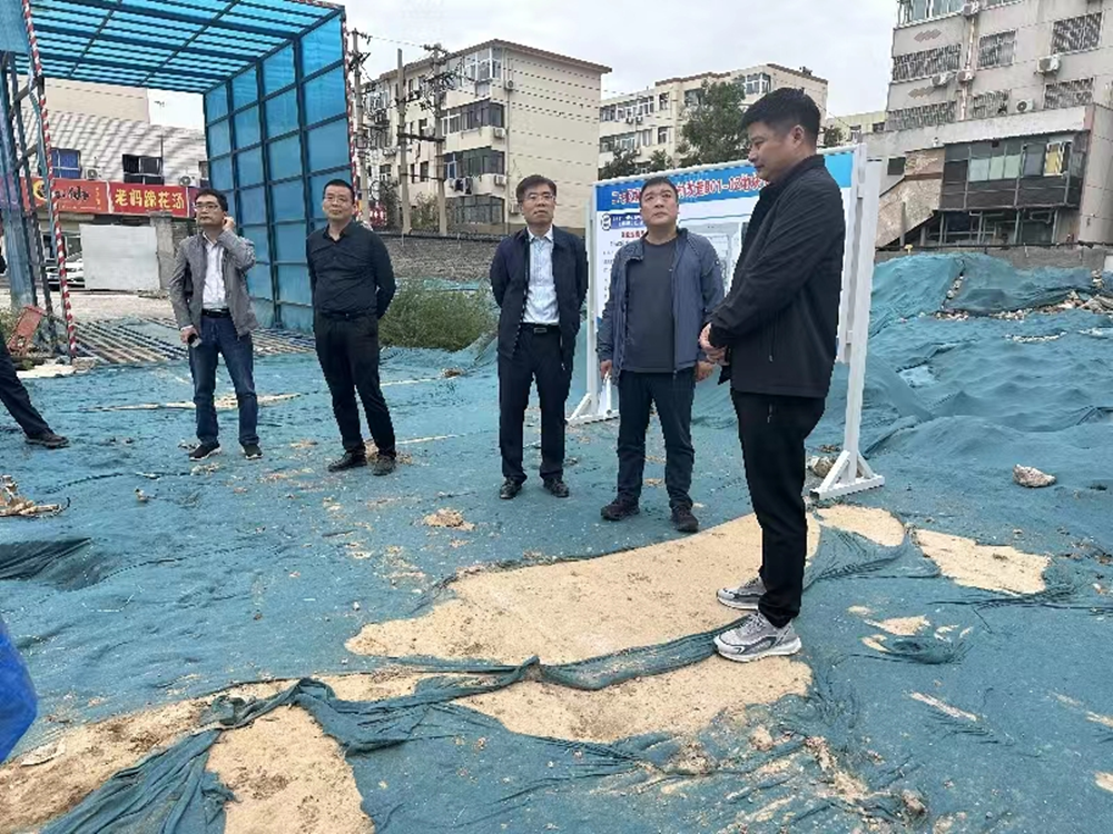 云博在线负责人汪洋到孙八砦城中村改造项目调研项目建设工作